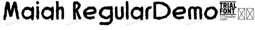 Maiah RegularDemo字体转换